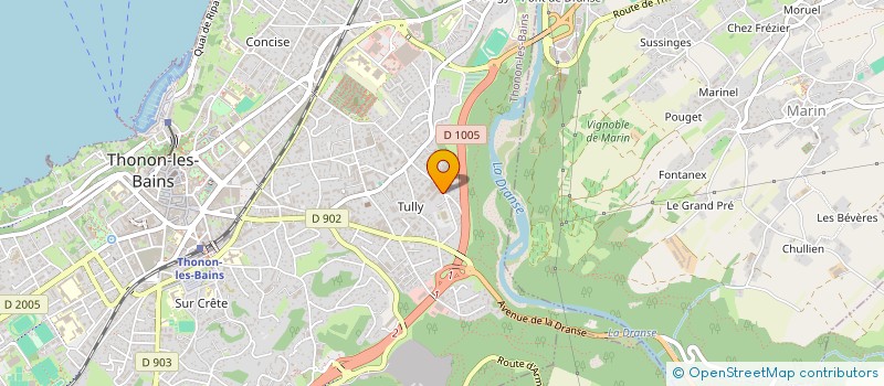 localisation de l'entreprise TEC'WIND à THONON-LES-BAINS