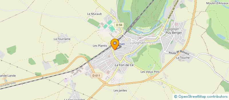 localisation de l'entreprise TECA à LUSIGNAN