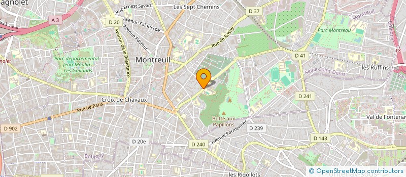 localisation de l'entreprise TECA à MONTREUIL