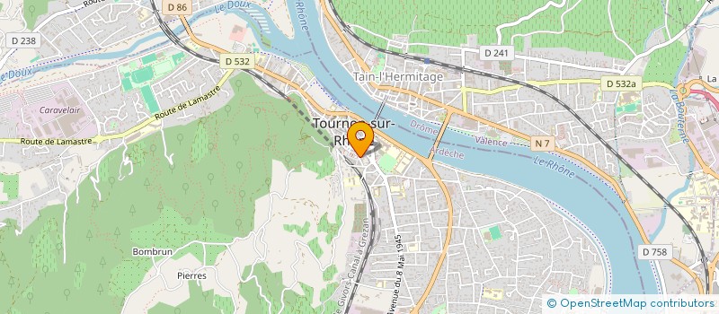 localisation de l'entreprise TECA GROUPE à TOURNON-SUR-RHONE