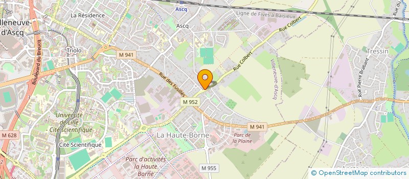 localisation de l'entreprise TECAF à VILLENEUVE-D'ASCQ