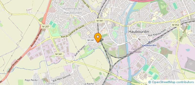 localisation de l'entreprise TECALED à HAUBOURDIN