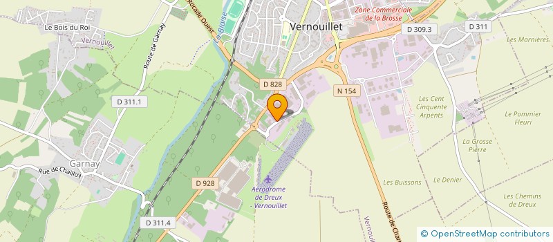 localisation de l'entreprise TECAMS à VERNOUILLET