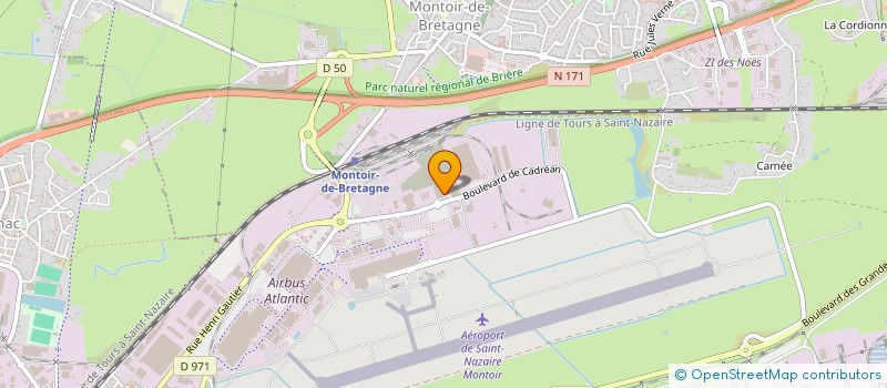 localisation de l'entreprise TECAP à MONTOIR-DE-BRETAGNE