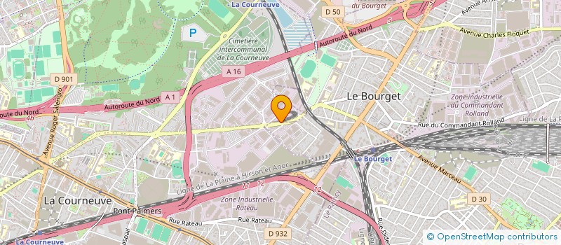 localisation de l'entreprise TECBAN à LE BOURGET