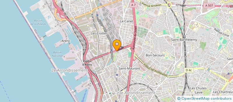 localisation de l'entreprise TECBAT à MARSEILLE