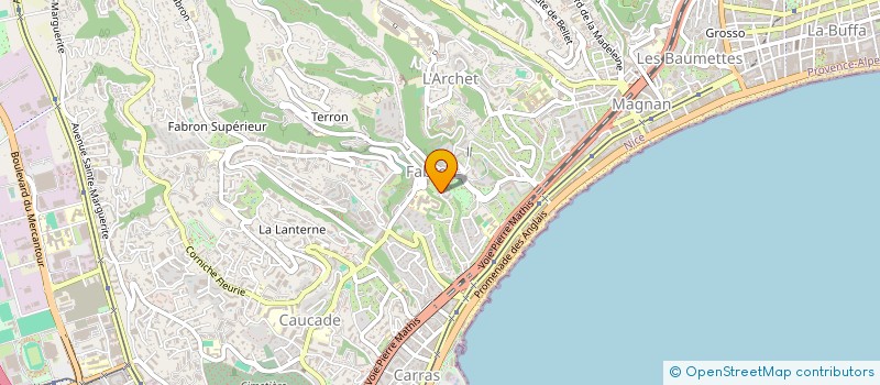localisation de l'entreprise TECBAT  NICE