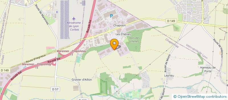 localisation de l'entreprise TECE à CHAPONNAY