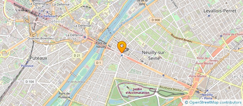 localisation de l'entreprise TECFER SOCIETE POUR LA DIFFUSION DES TECHNIQUES FERROVIAIRES à NEUILLY-SUR-SEINE