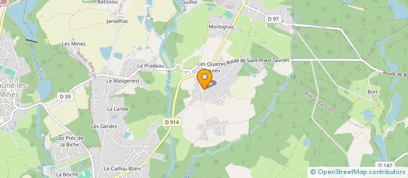 localisation de l'entreprise TECH 8 FINANCE à RILHAC-RANCON