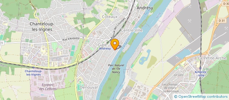localisation de l'entreprise TECH-AD à ANDRESY