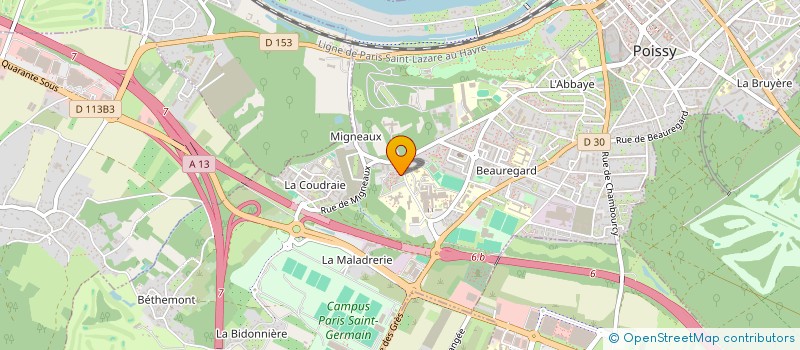 localisation de l'entreprise TECH ART à POISSY