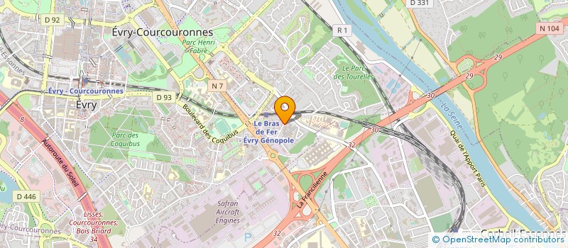 localisation de l'entreprise TECH ASSISTANCE à EVRY-COURCOURONNES