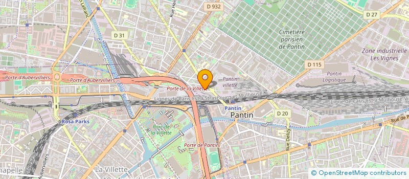 localisation de l'entreprise TECH BAT à PANTIN
