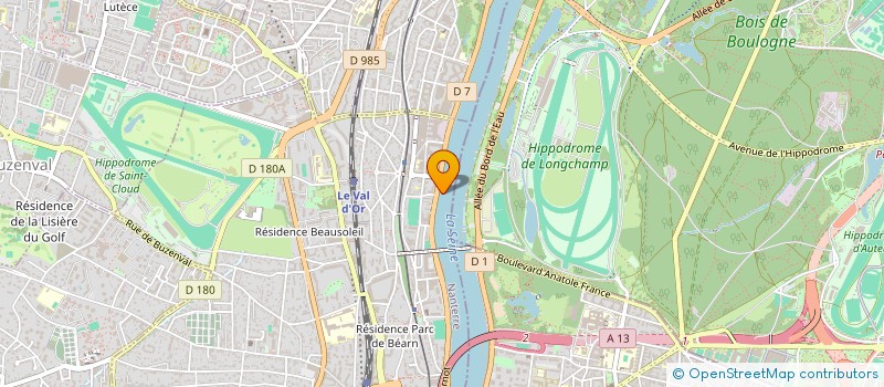 localisation de l'entreprise TECH'BOAT à SAINT-CLOUD