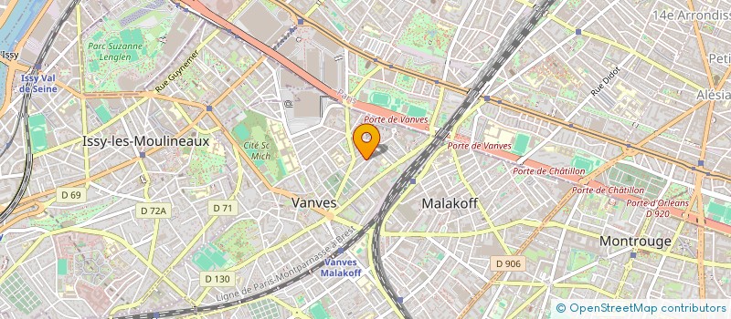 localisation de l'entreprise TECH CENTER 75  VANVES