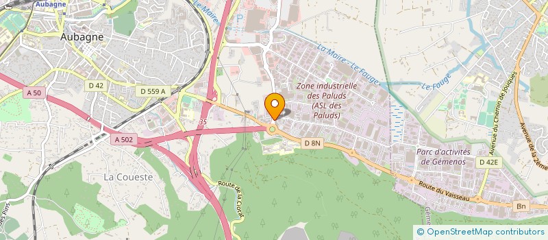 localisation de l'entreprise TECH CHAUFF  AUBAGNE