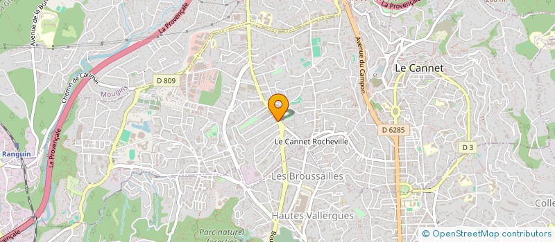 localisation de l'entreprise TECH CLOISONS à LE CANNET