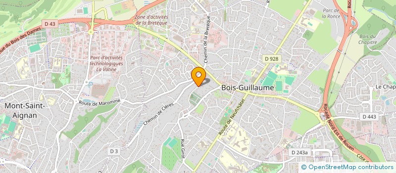localisation de l'entreprise TECH COMMUNIC INVEST à BOIS-GUILLAUME
