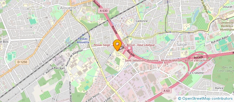 localisation de l'entreprise TECH DE GARDIENNAGE ET DE SECURITE  PESSAC