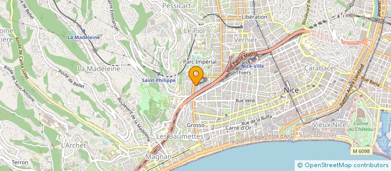 localisation de l'entreprise TECH-DECO  NICE