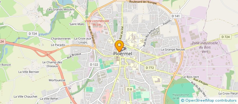 localisation de l'entreprise TECH DENTAL à PLOERMEL