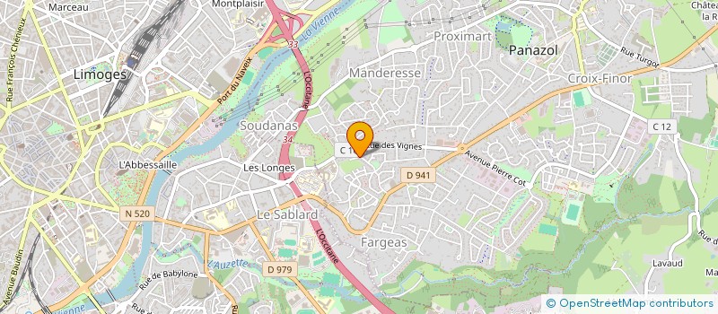 localisation de l'entreprise TECH DENTAL à PANAZOL