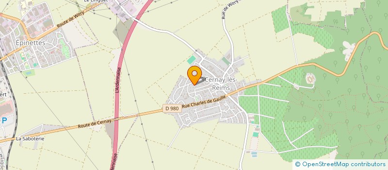 localisation de l'entreprise TECH - DEVELOPPEMENT à CERNAY-LES-REIMS