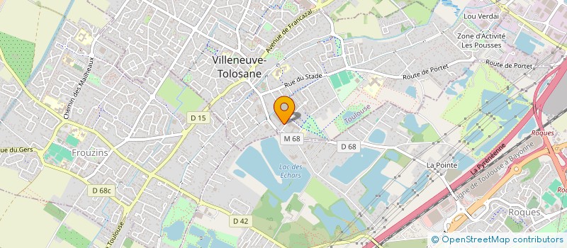 localisation de l'entreprise TECH-ELEC à VILLENEUVE-TOLOSANE