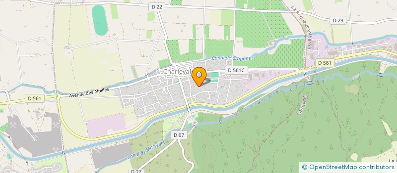 localisation de l'entreprise TECH ELEC  CHARLEVAL