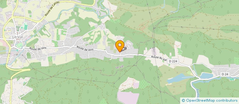 localisation de l'entreprise TECH-ELEC  LE VAL