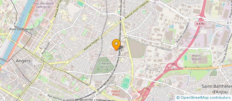 localisation de l'entreprise TECH ETANCHE à ANGERS