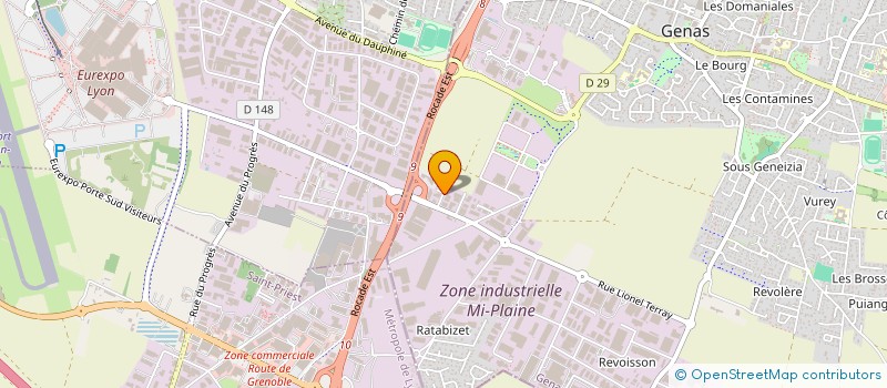localisation de l'entreprise TECH EXPRESS  CHASSIEU
