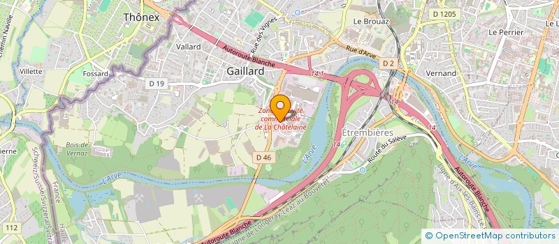 localisation de l'entreprise TECH FABRICAT SS TRAITANCE INDUSTRIELLE  GAILLARD