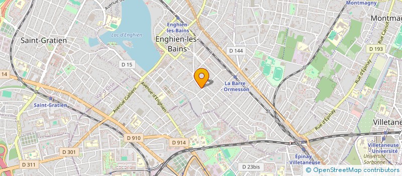 localisation de l'entreprise TECH-FILM  ENGHIEN-LES-BAINS