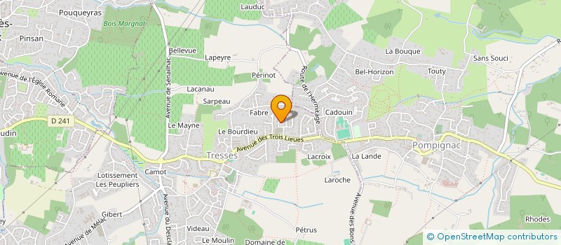 localisation de l'entreprise TECH FROID SERVICES à TRESSES