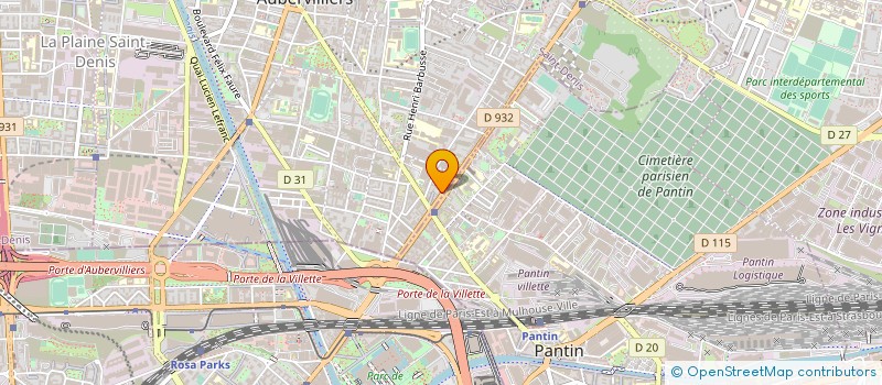 localisation de l'entreprise TECH-GSM  AUBERVILLIERS