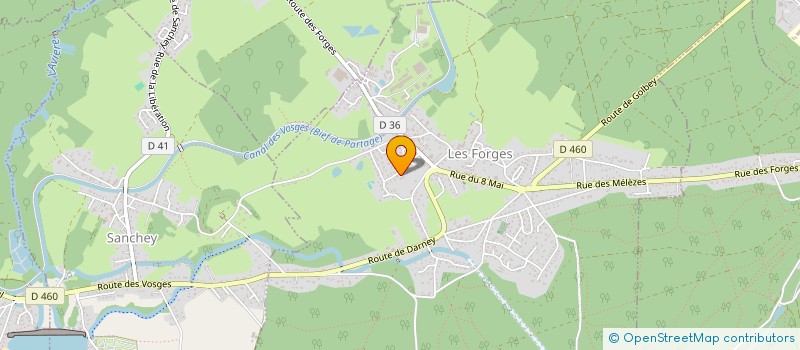 localisation de l'entreprise TECH IN  LES FORGES