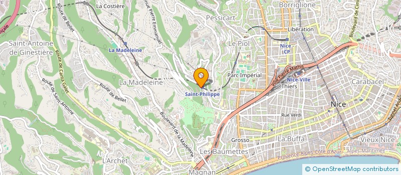 localisation de l'entreprise TECH IN CARE à NICE