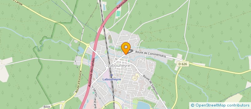 localisation de l'entreprise TECH-IN-LANDES CAPITAL  LABOUHEYRE