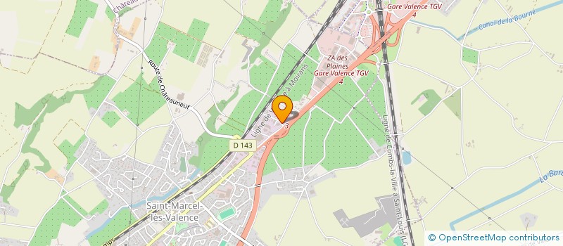 localisation de l'entreprise TECH-INFOR à SAINT-MARCEL-LES-VALENCE