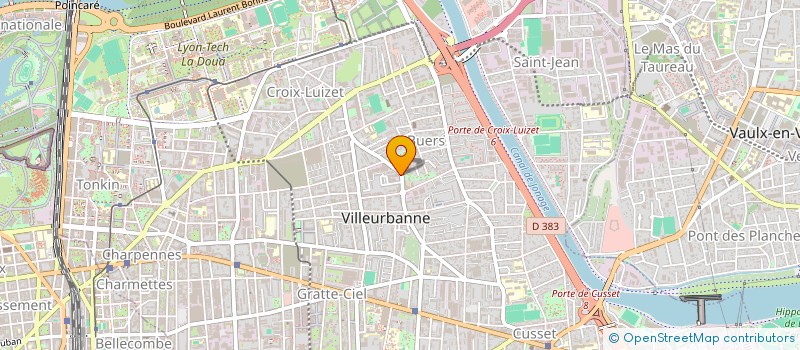 localisation de l'entreprise TECH-INFORMATIQUE SYSTEMES à VILLEURBANNE
