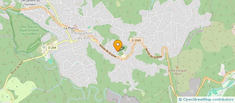 localisation de l'entreprise TECH-INFRA CONSEILS  ROQUEFORT-LES-PINS