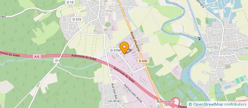 localisation de l'entreprise TECH & INVEST  APPOIGNY