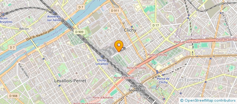 localisation de l'entreprise TECH INVESTIA à CLICHY