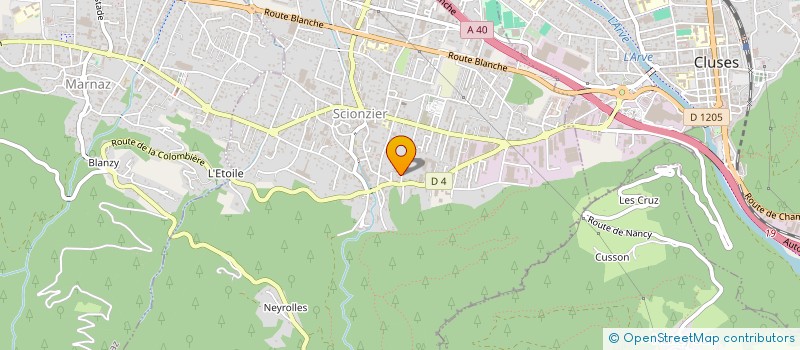 localisation de l'entreprise TECH+M à SCIONZIER
