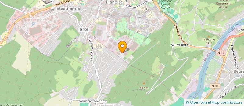localisation de l'entreprise TECH MANAGEMENT à BESANCON