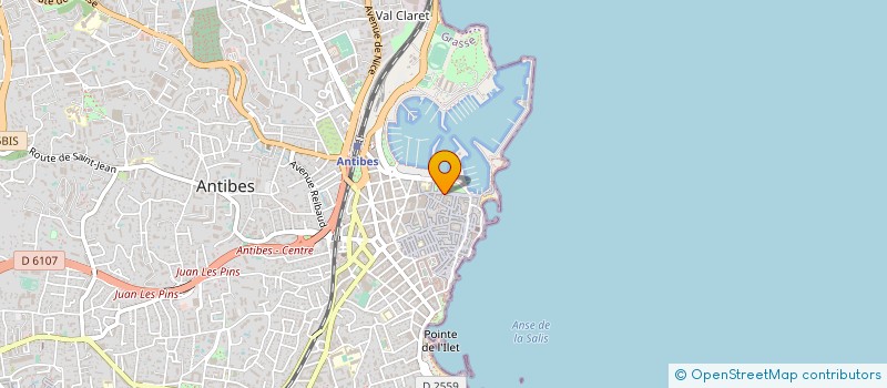 localisation de l'entreprise TECH MAR GROUP à ANTIBES