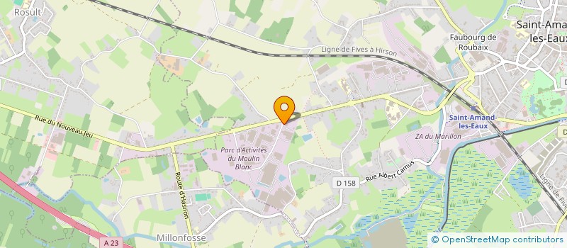 localisation de l'entreprise TECH MARKETING  SAINT-AMAND-LES-EAUX