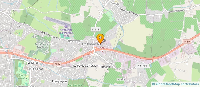 localisation de l'entreprise TECH'MAT à YVRAC